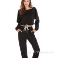 Womens Tracksuit Set Athletic Solid Luar